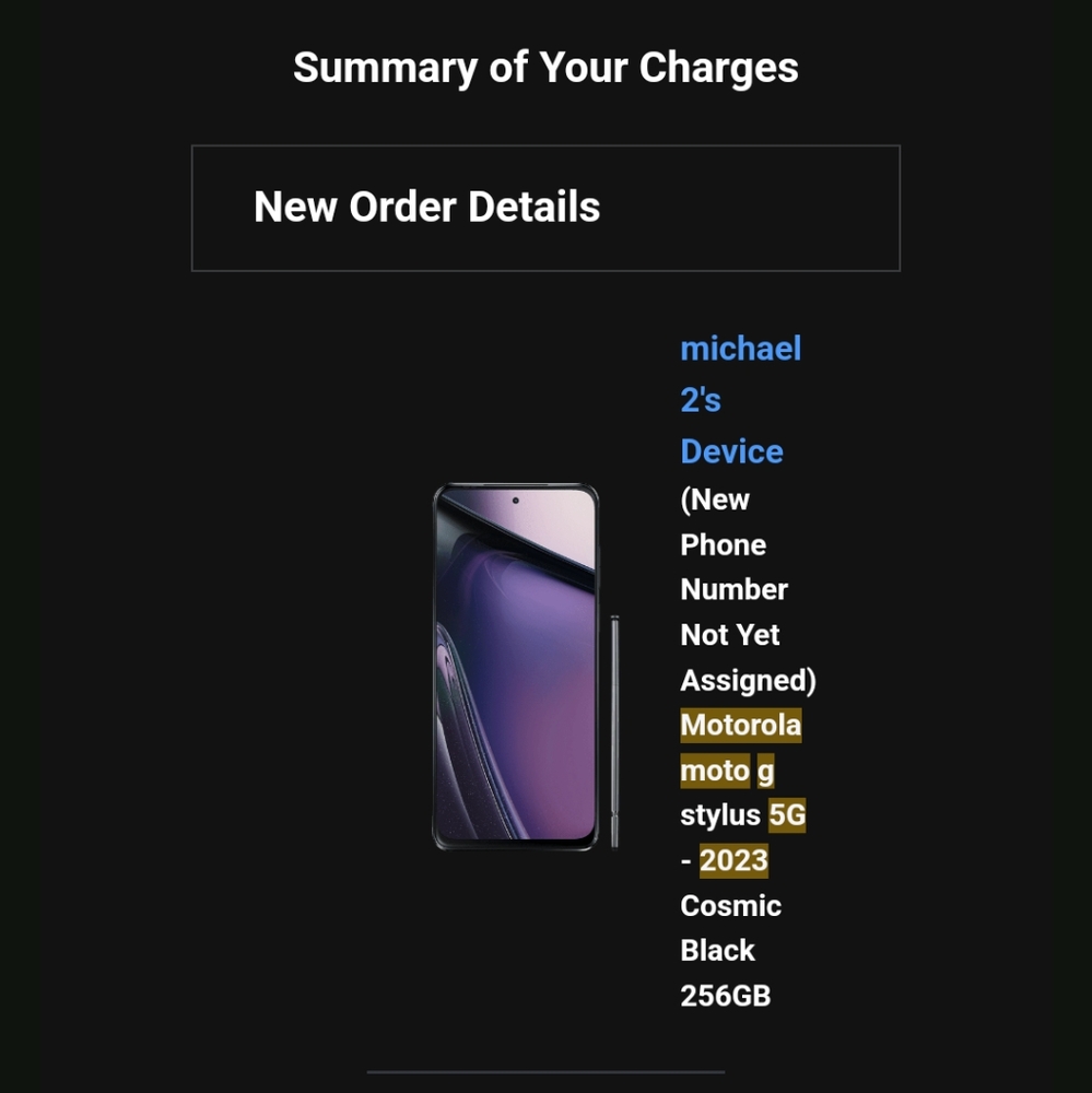 Motorola 5g 2023 w/stylus pen 256gb